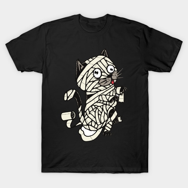 Zombie Cat T-Shirt by Alouna